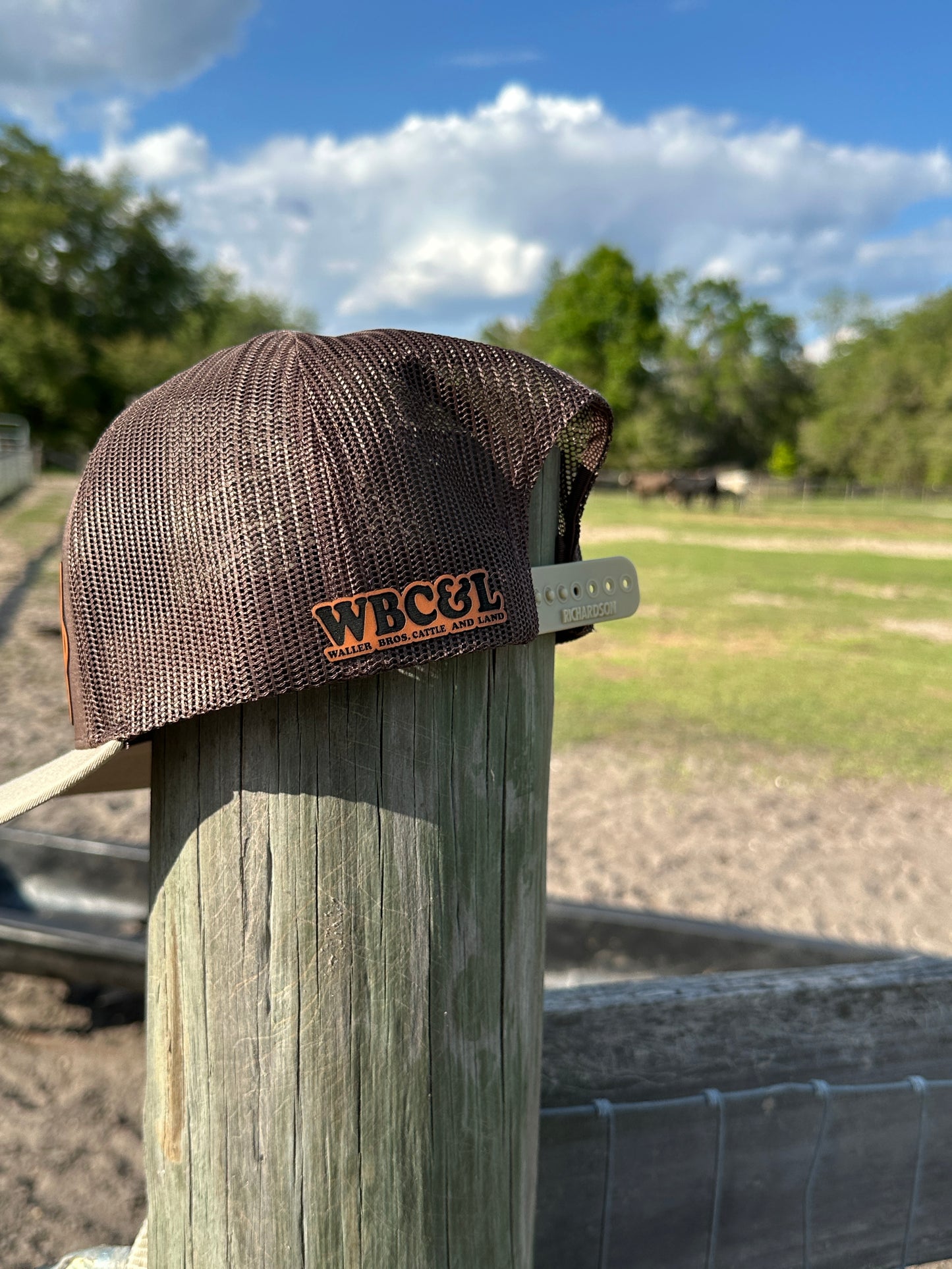 Waller Brothers Cattle & Land Brand Richardson 6 Panel 112 Trucker Hat