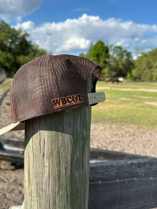 Waller Brothers Cattle & Land Brand Richardson 6 Panel 112 Trucker Hat