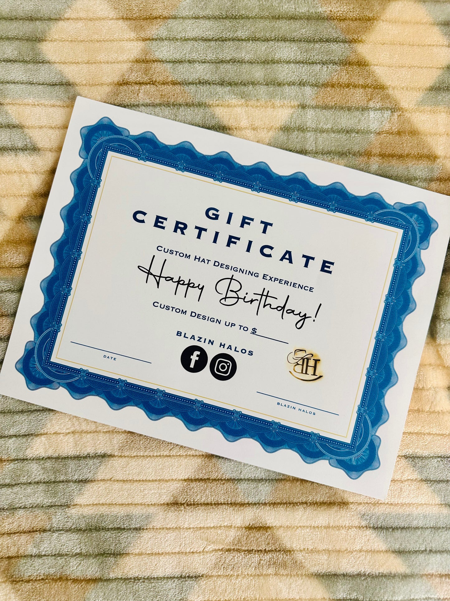 $100 Happy Birthday Gift Certificate