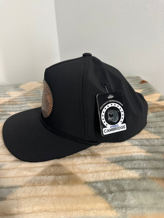 Blazin Halos Flat Brim Rope Hybrid with Copper Cactus Acrylic Patch