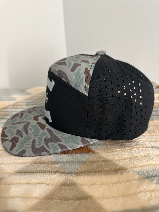 Colt 45 Black and Green Duck Camo Laser Perforated Mesh