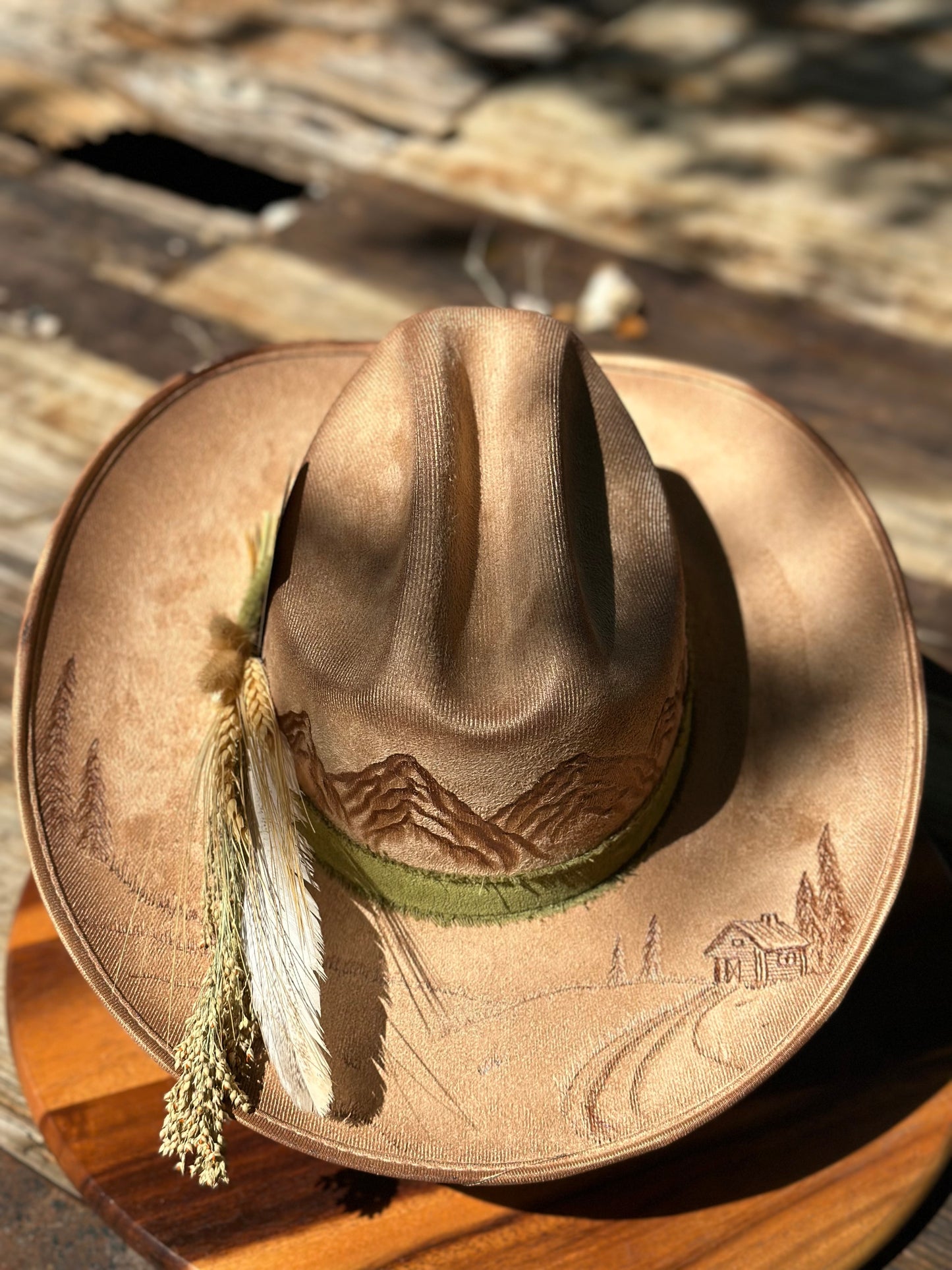 Hat #37 Cabin in the Mountains