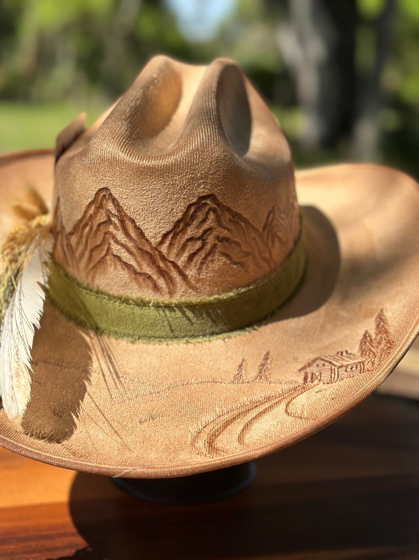 Hat #37 Cabin in the Mountains