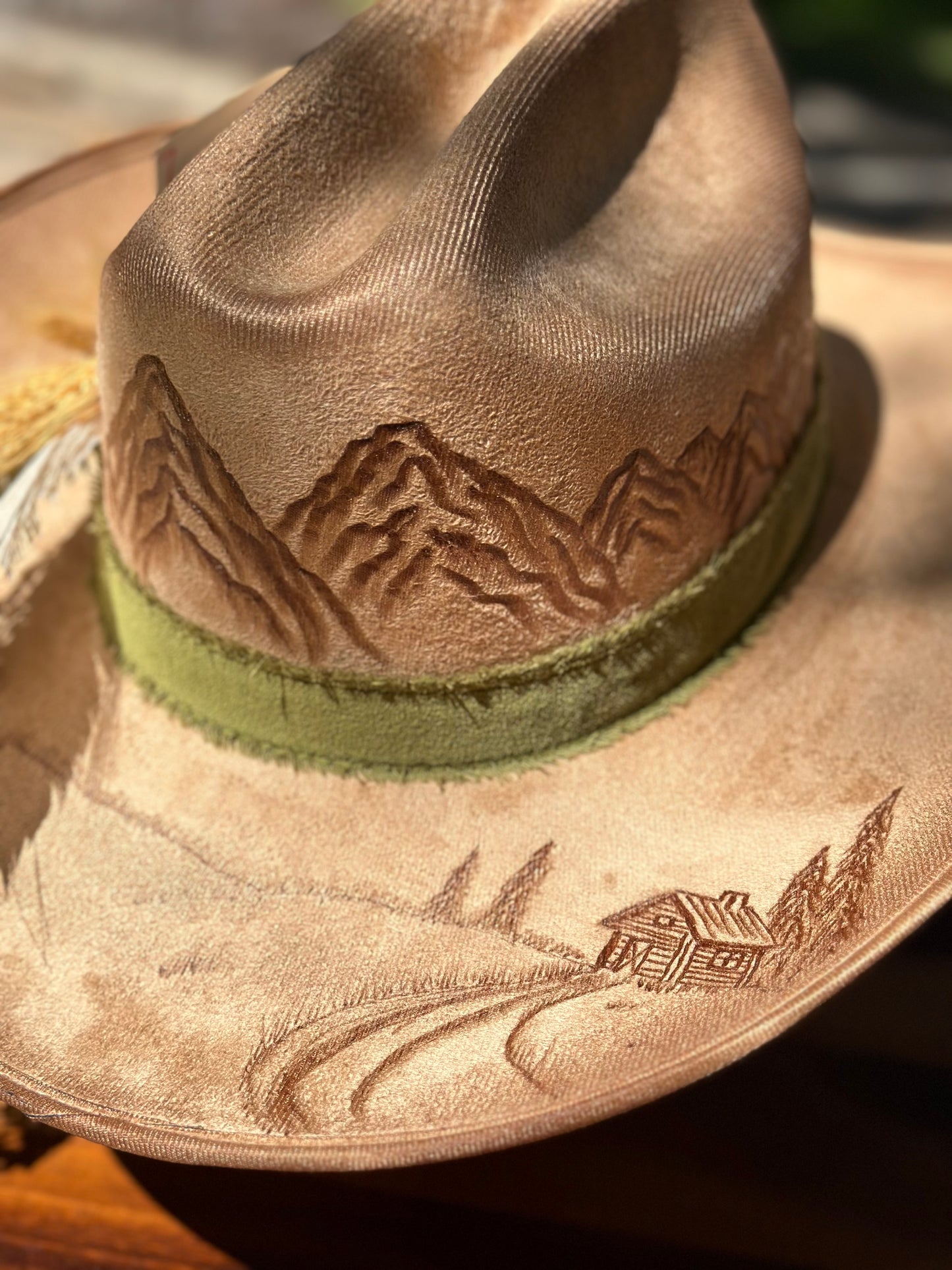Hat #37 Cabin in the Mountains