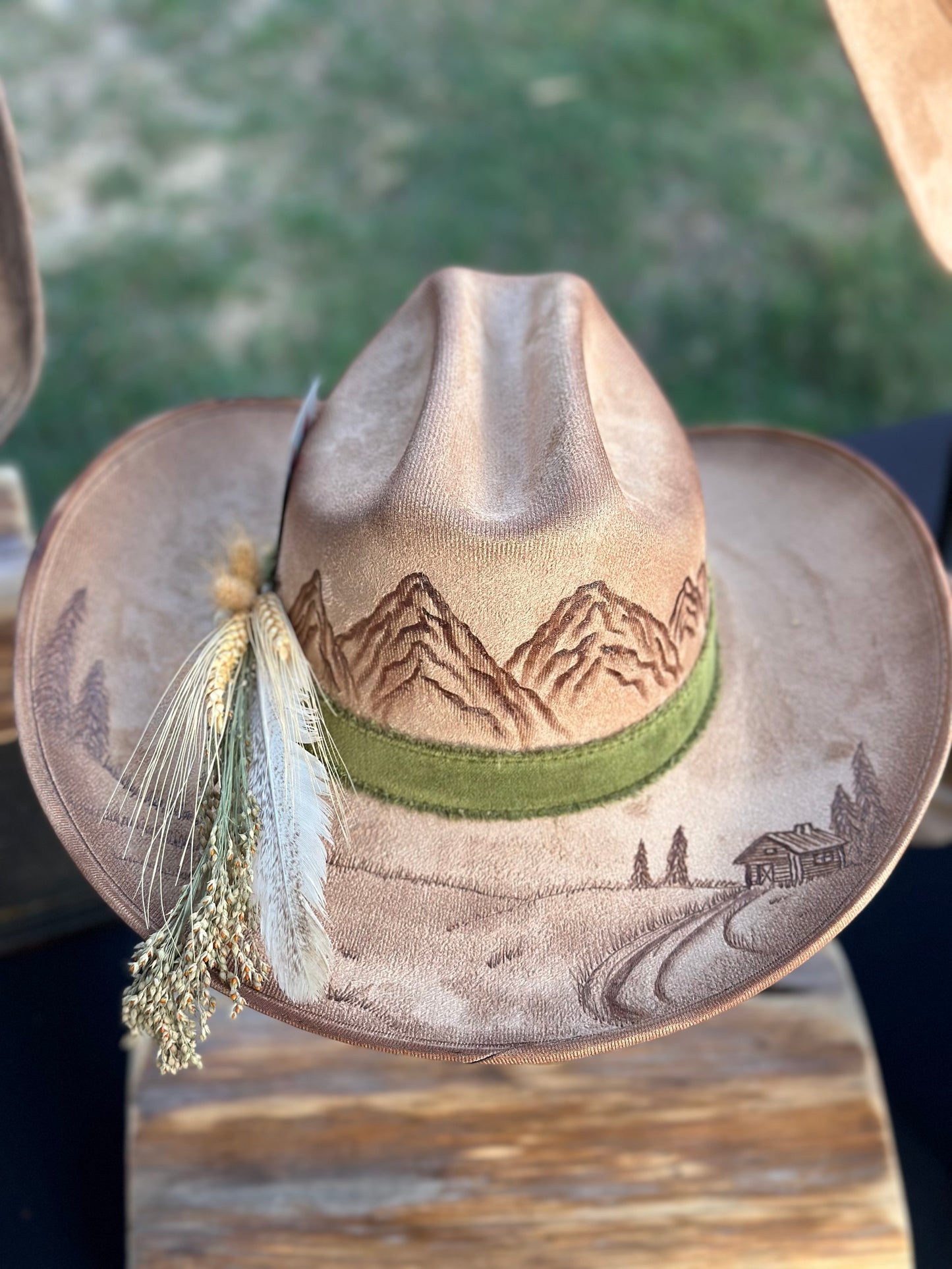 Hat #37 Cabin in the Mountains