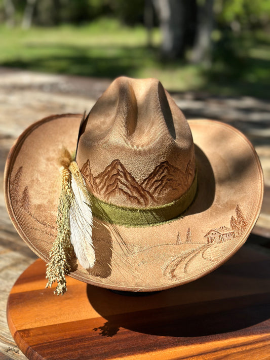 Hat #37 Cabin in the Mountains