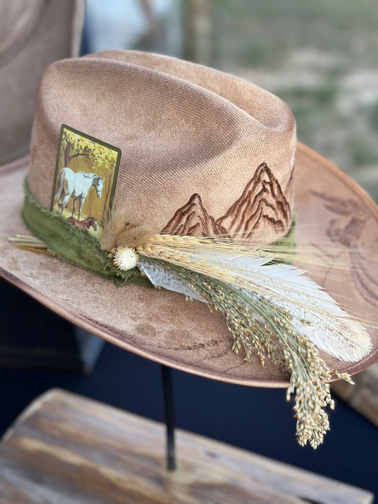 Hat #37 Cabin in the Mountains