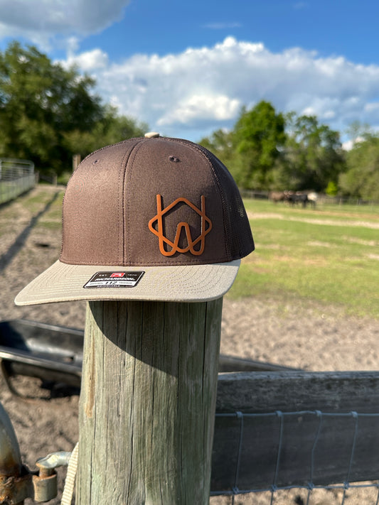Waller Brothers Cattle & Land Brand Richardson 6 Panel 112 Trucker Hat