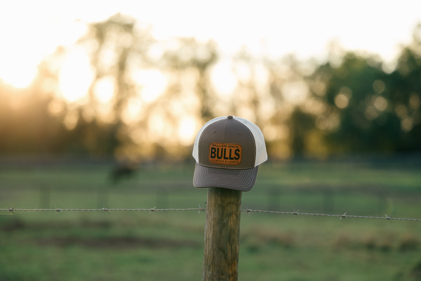 Waller Brothers Cattle & Land BULLS Richardson 6 Panel 112 Trucker Hat