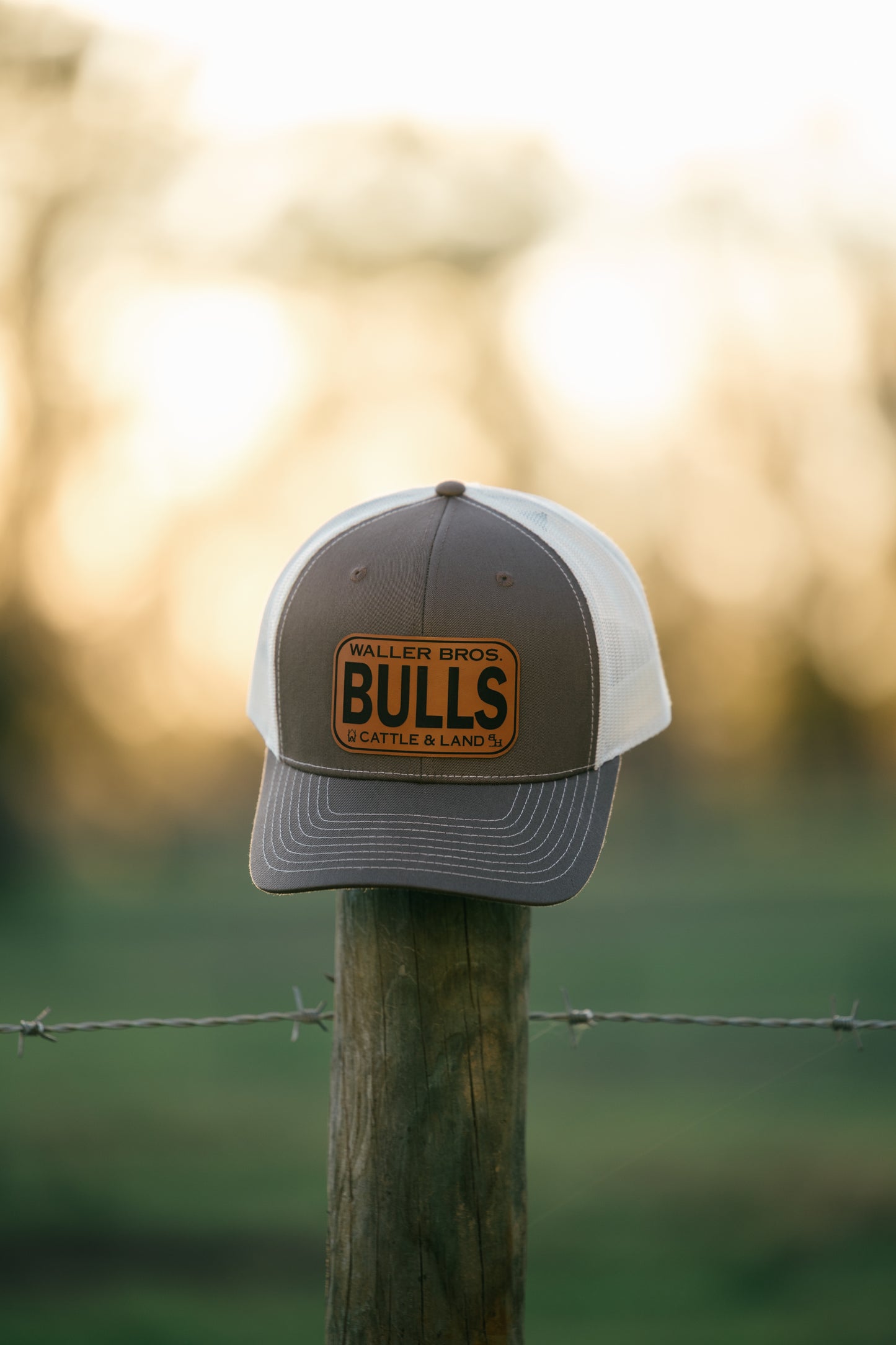 Waller Brothers Cattle & Land BULLS Richardson 6 Panel 112 Trucker Hat