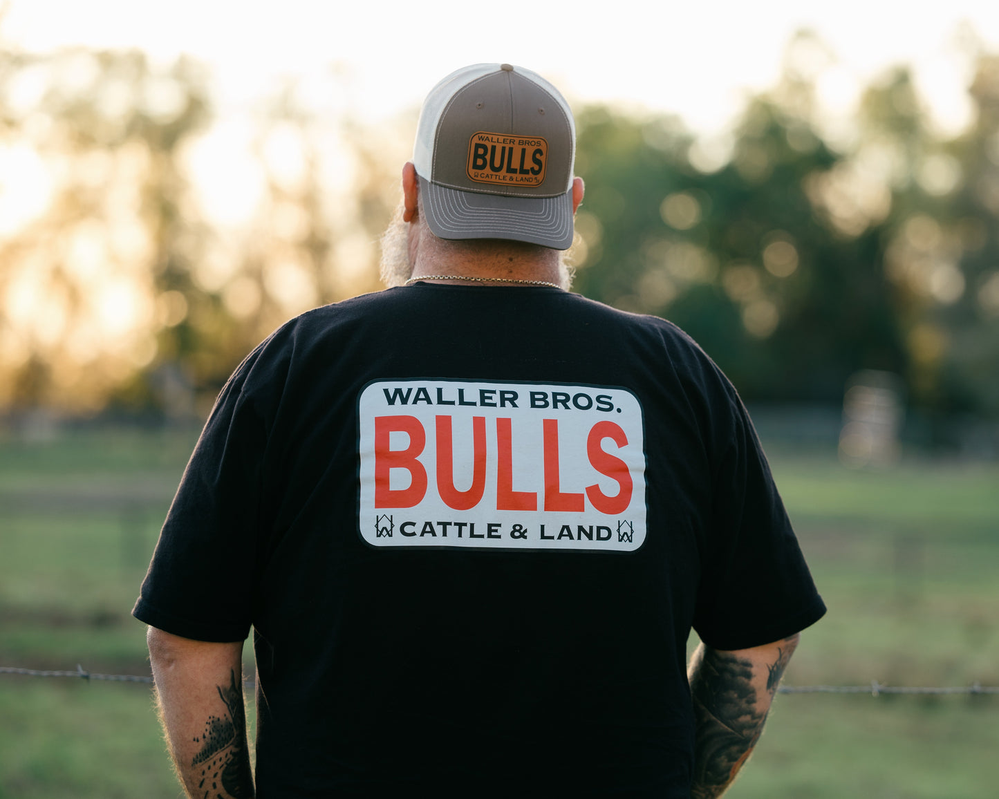 Waller Brothers Cattle & Land BULLS Richardson 6 Panel 112 Trucker Hat