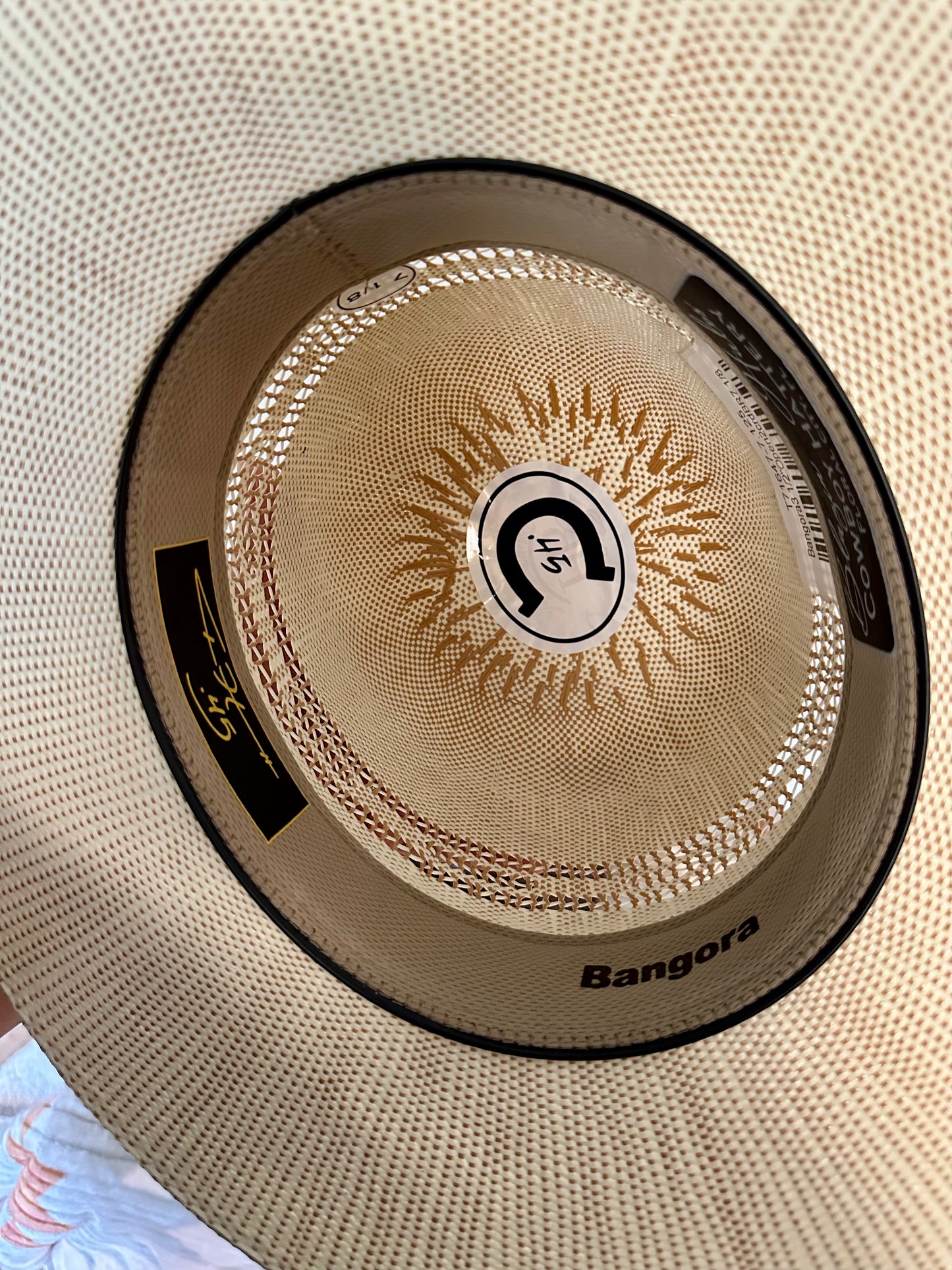 Colt 45 Signature Short Brim Bangora Straw