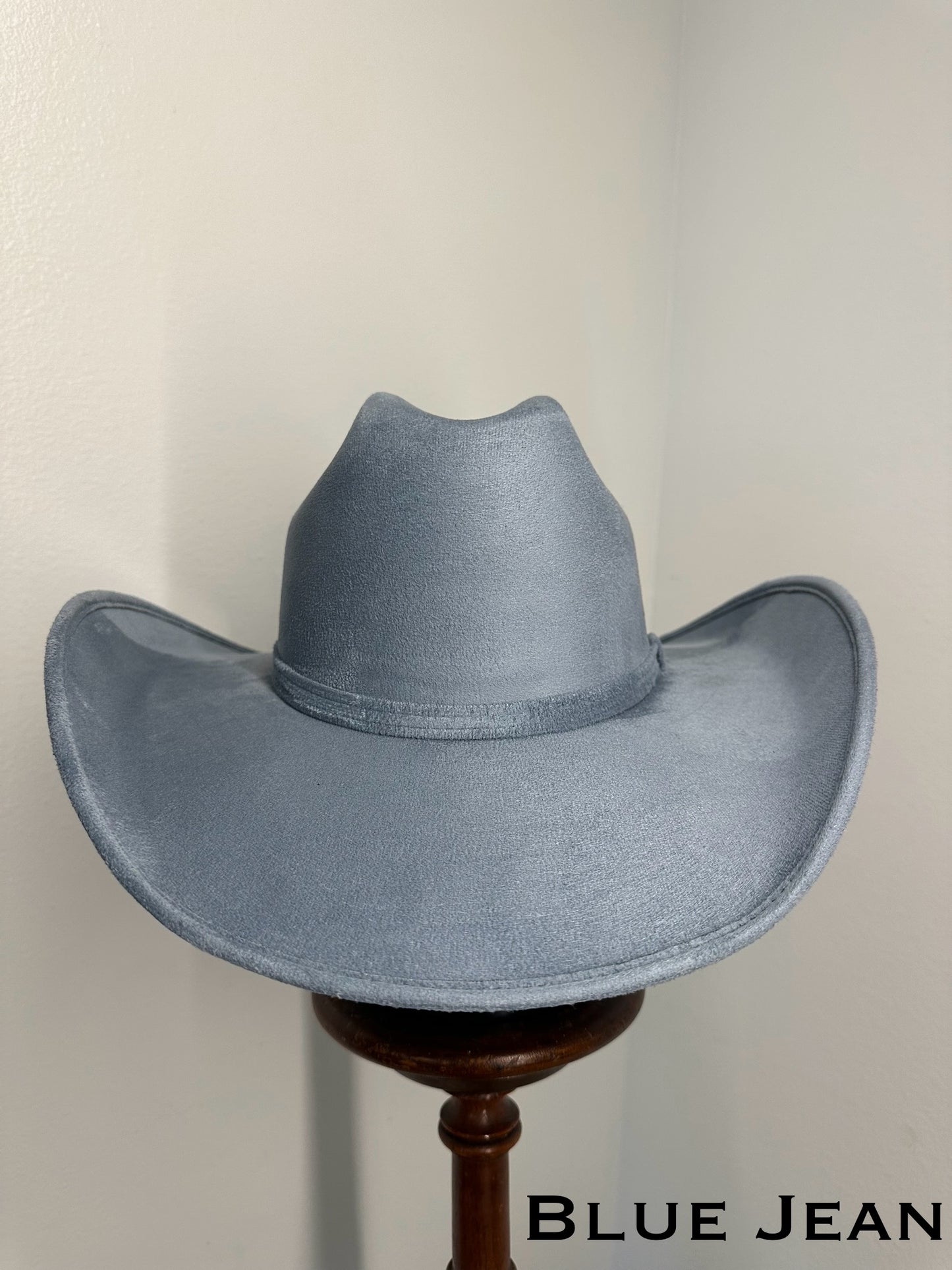 Vegan Suede Western Classic Hat