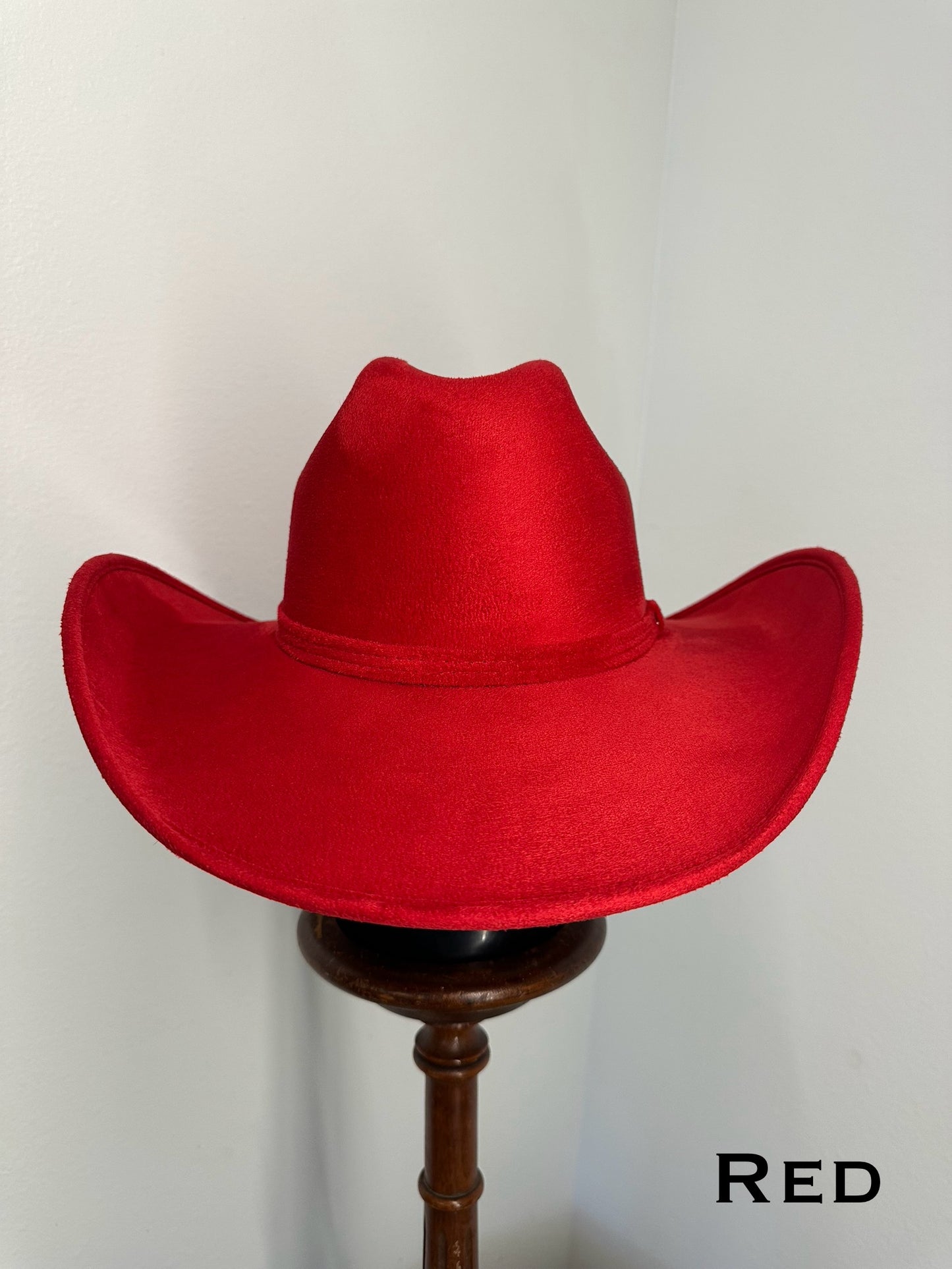 Vegan Suede Western Classic Hat