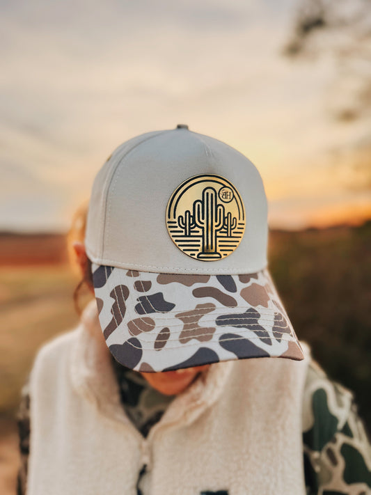 Blazin Halos 5 Panel Dad Hat with Gold Acrylic Patch