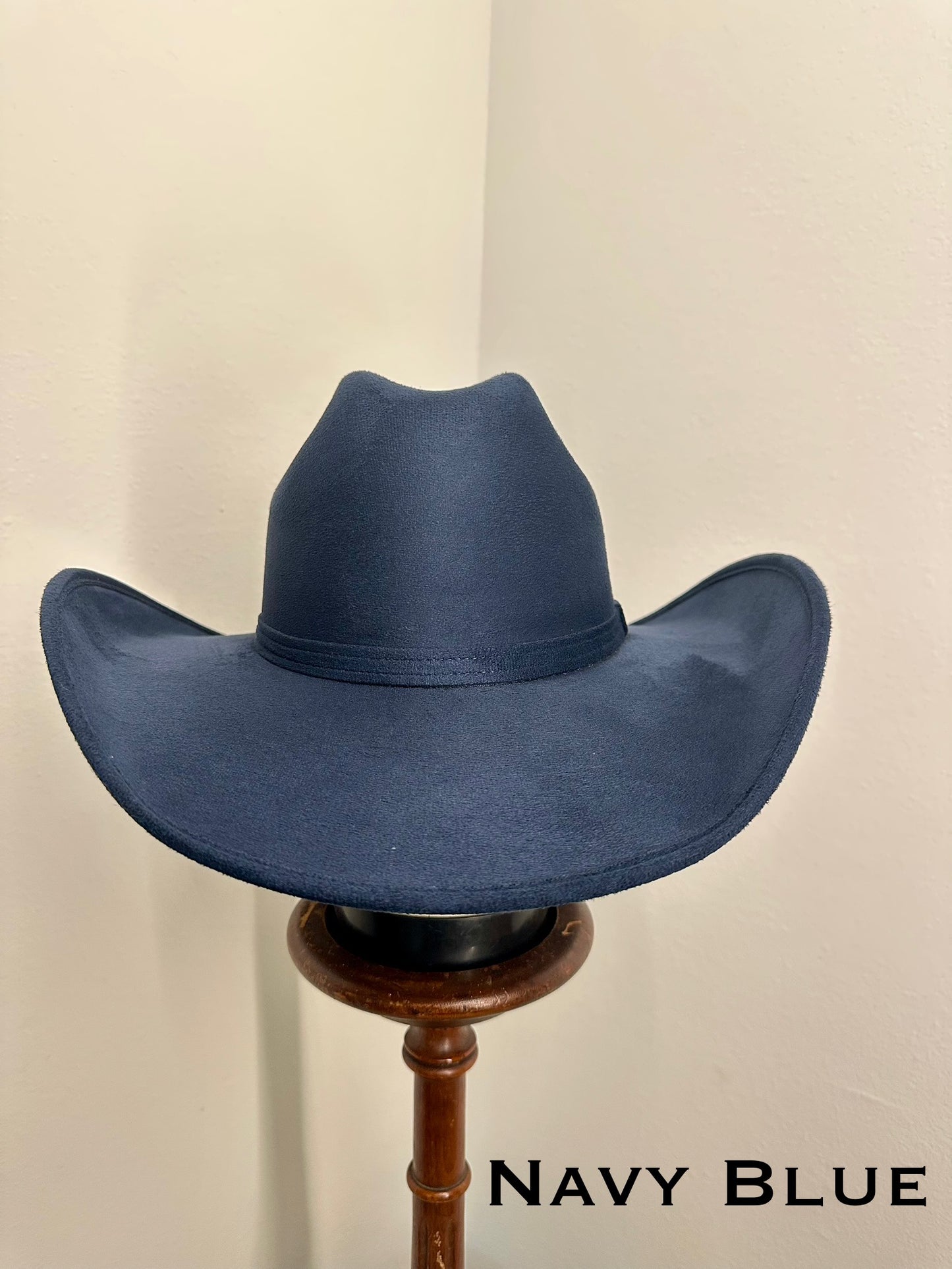 Vegan Suede Western Classic Hat