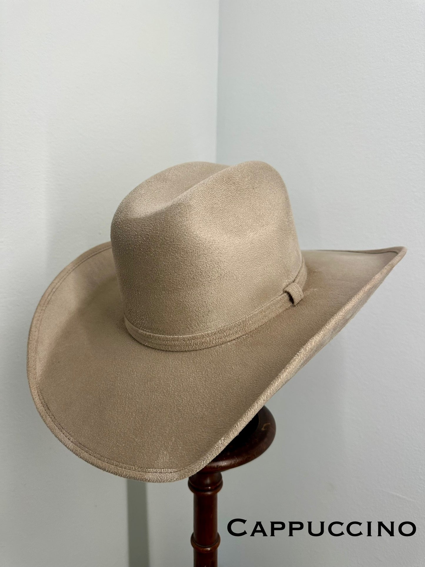 Vegan Suede Western Classic Hat