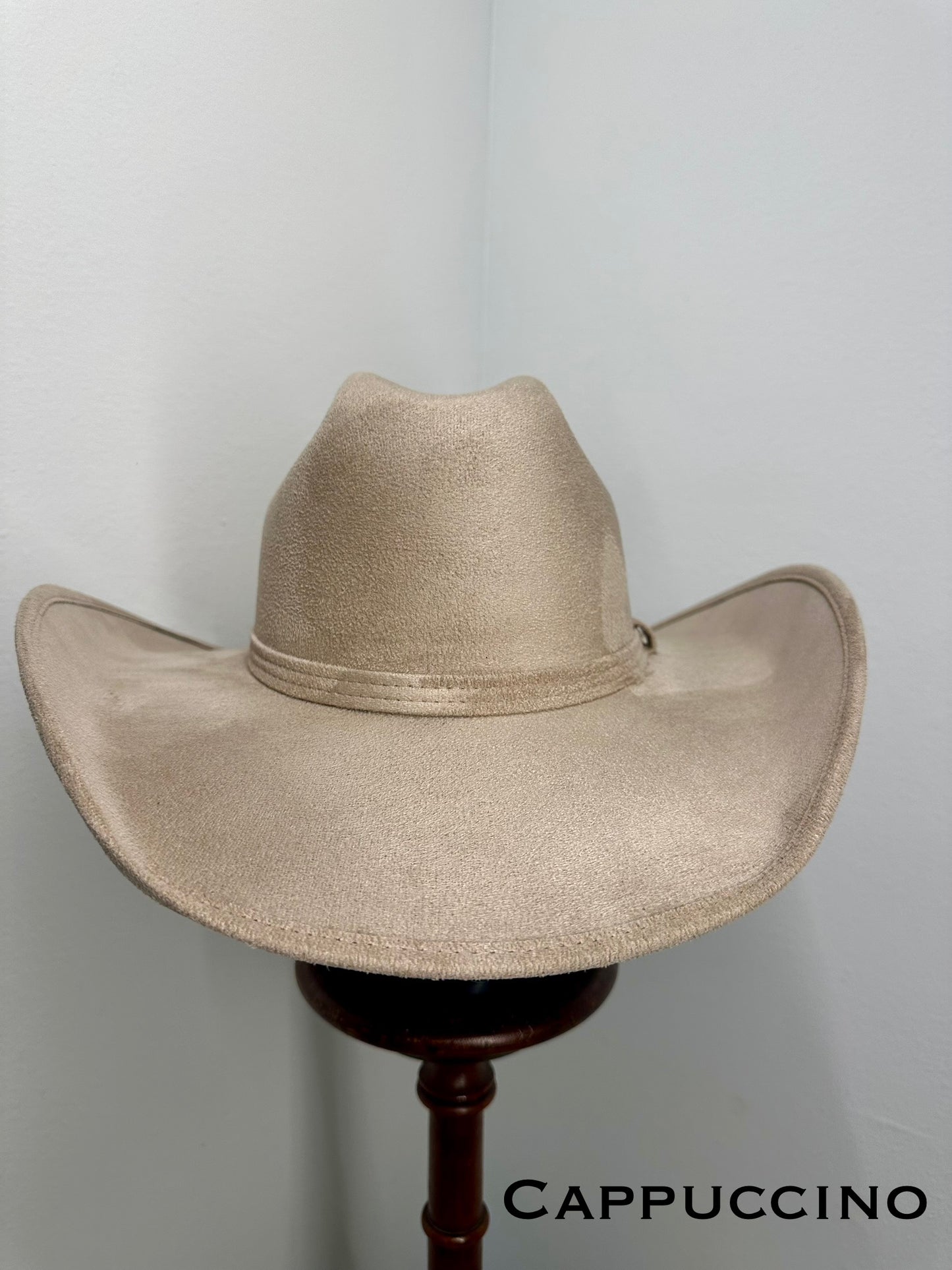 Vegan Suede Western Classic Hat
