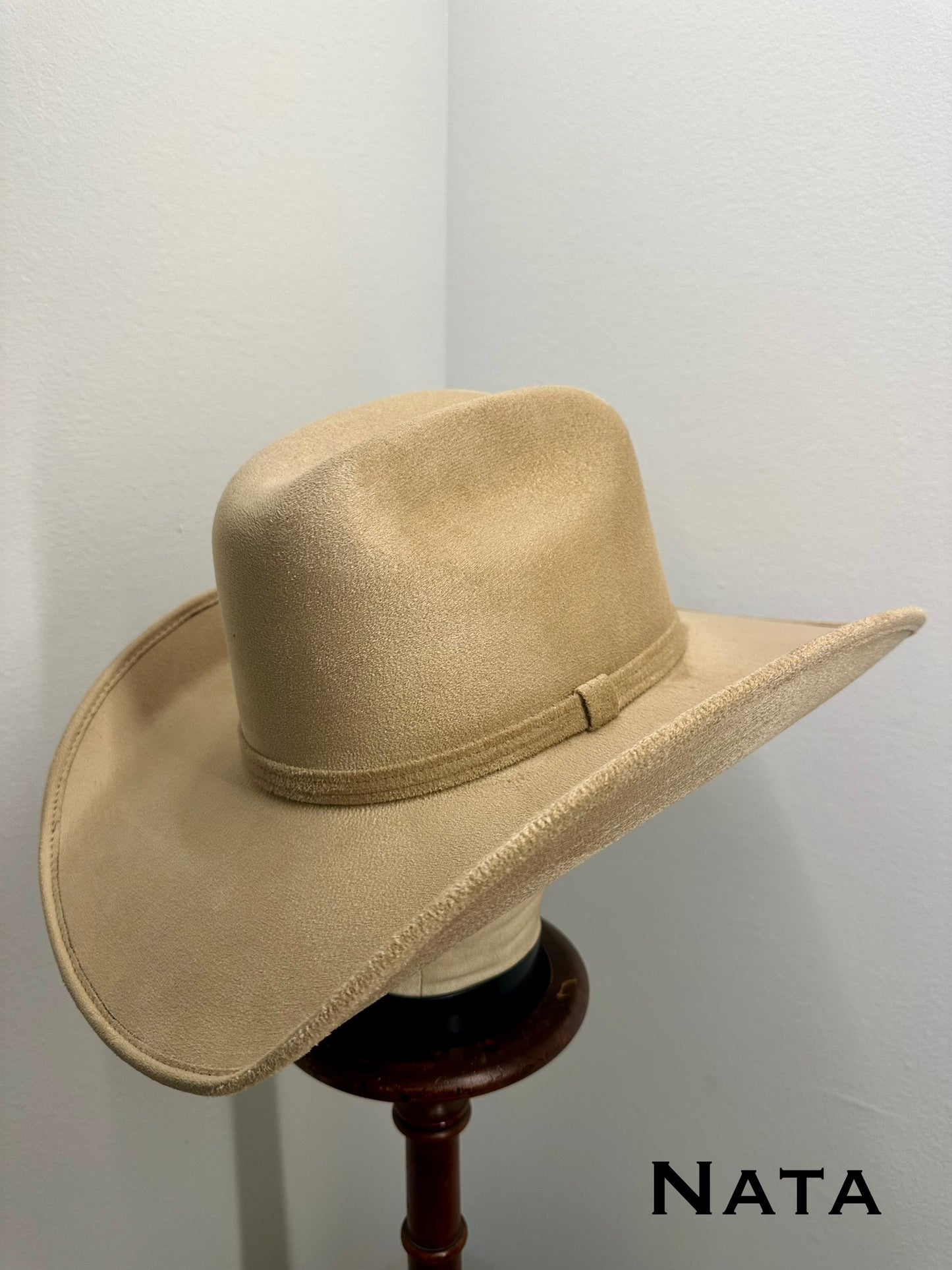 Vegan Suede Western Classic Hat