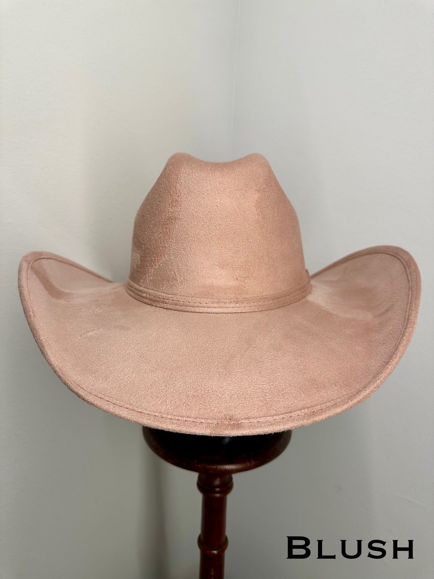 Vegan Suede Western Classic Hat