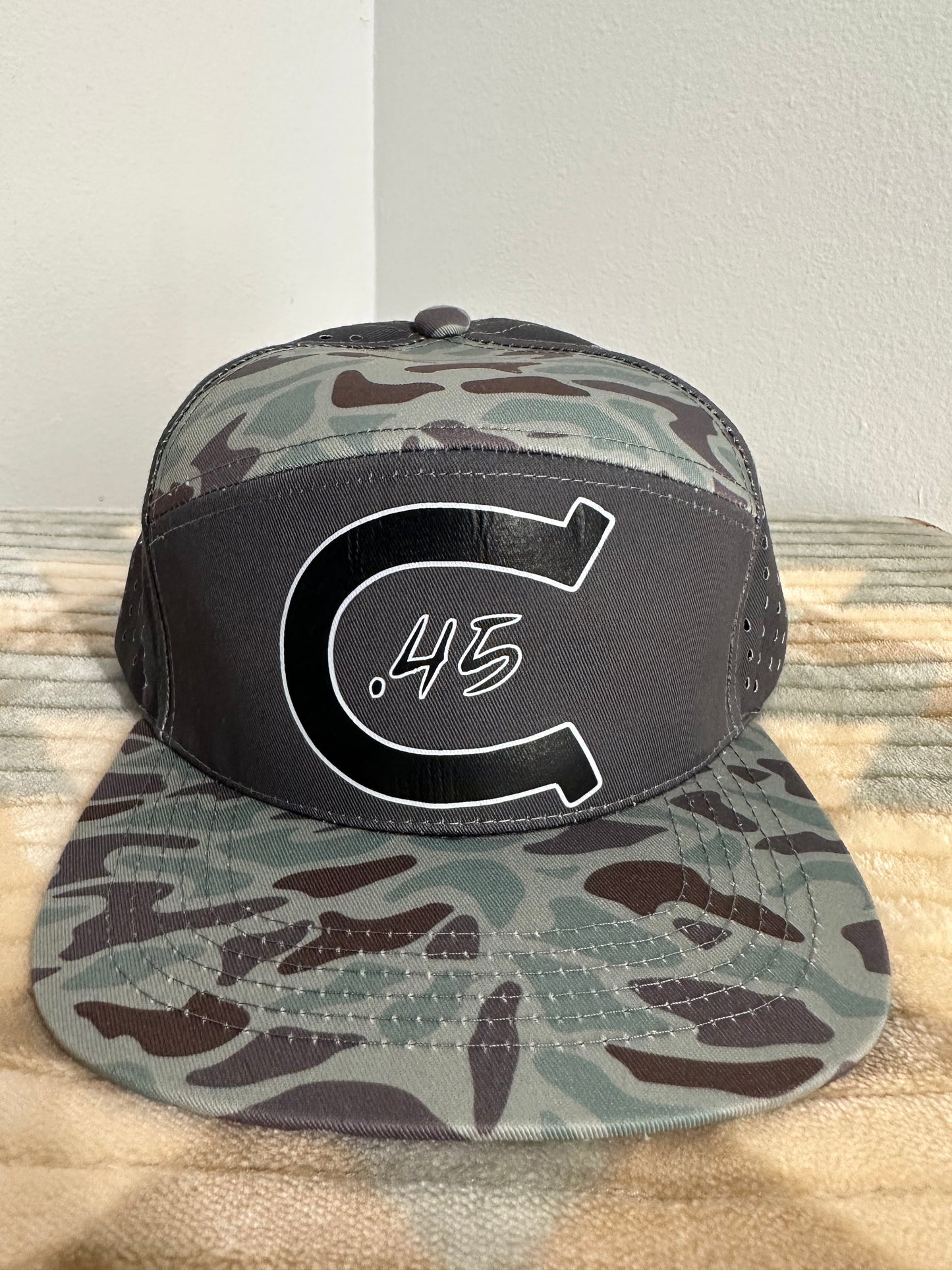 Colt 45 Green and Gray Duck Camo Laser Perforated Mesh