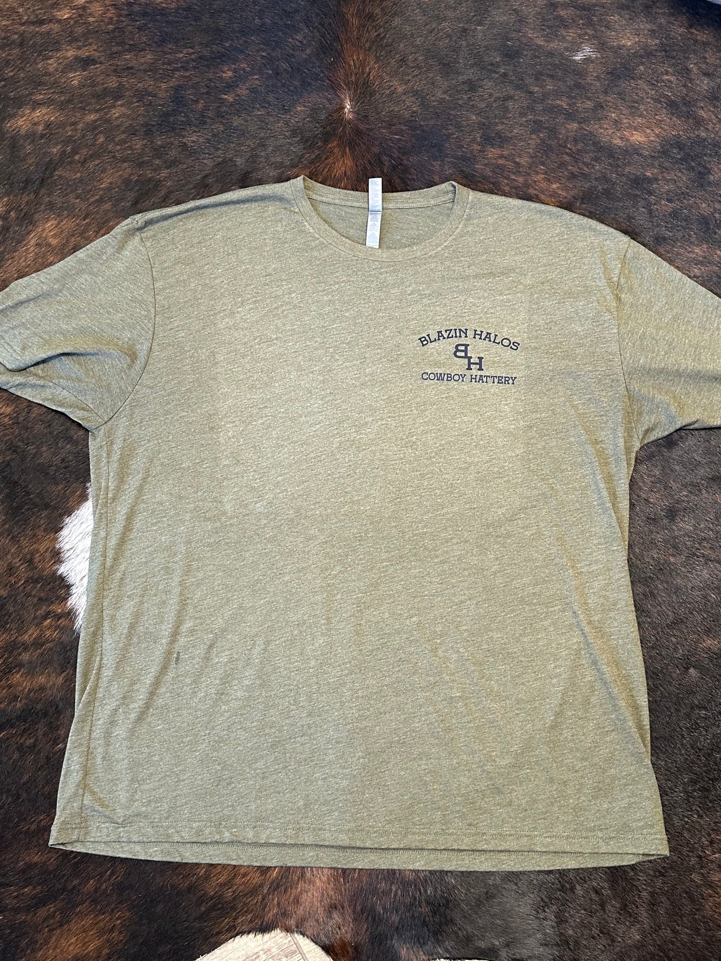 Blazin Halos Ranch Brand Next Level T-Shirt