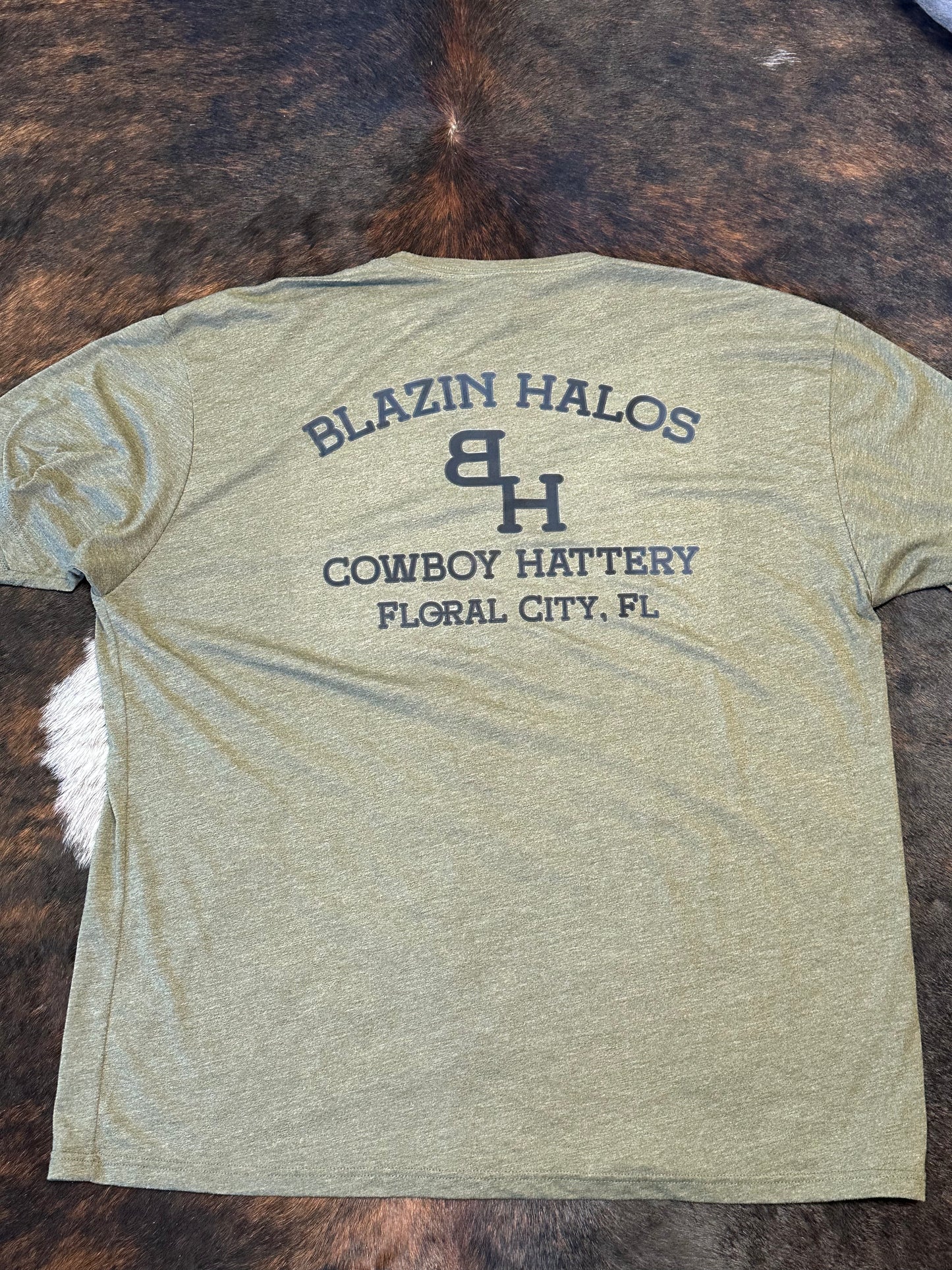 Blazin Halos Ranch Brand Next Level T-Shirt