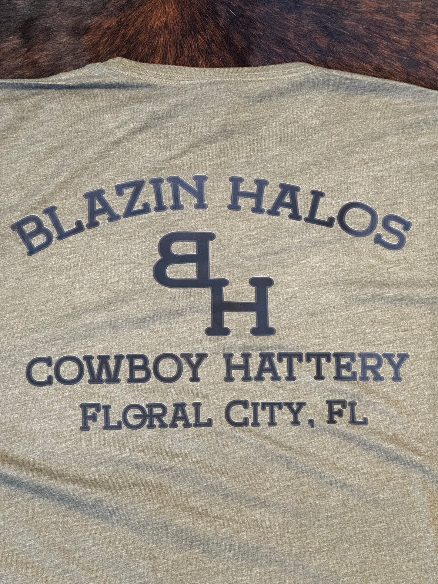 Blazin Halos Ranch Brand Next Level T-Shirt